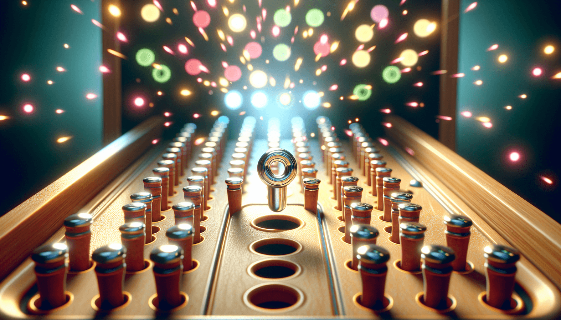 Winning moment in Plinko